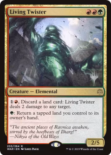 Living Twister (203), Promo Pack: Throne of Eldraine — Magic card price