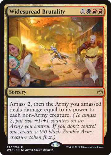 Widespread Brutality (226), Promo Pack: Throne of Eldraine — Magic card price