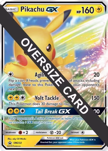 Pikachu GX - SM232 (SM232), Jumbo Cards — Pokémon card price