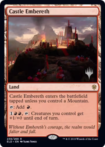 Castle Embereth (239), Promo Pack: Throne of Eldraine — Magic card price