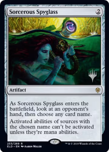 Sorcerous Spyglass (233), Promo Pack: Throne of Eldraine — Magic card price