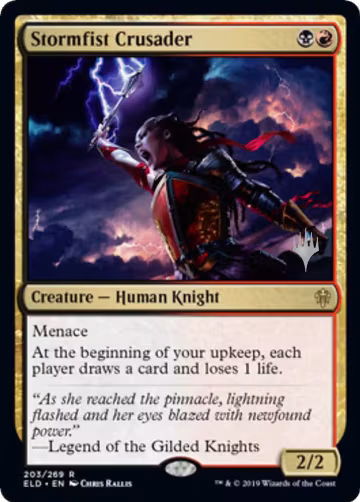 Stormfist Crusader (203), Promo Pack: Throne of Eldraine — Magic card price