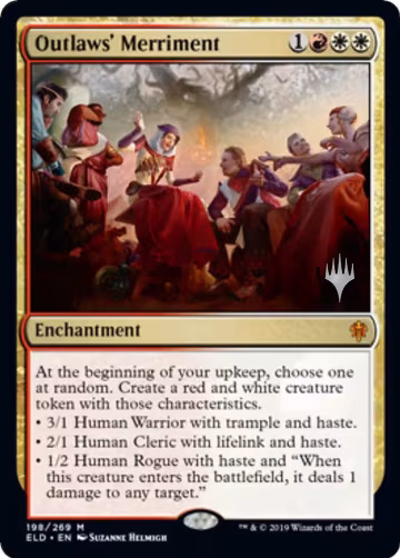 Outlaws' Merriment (198), Promo Pack: Throne of Eldraine — Magic card price