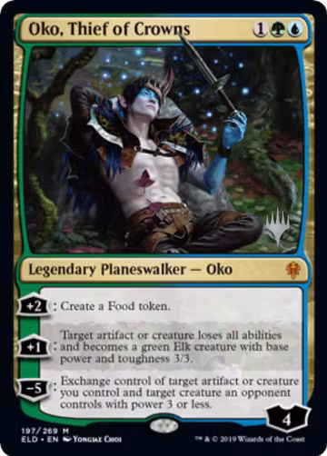 Oko, Thief of Crowns (197), Promo Pack: Throne of Eldraine — Magic card price