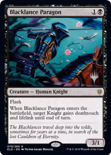 Blacklance Paragon (79), Promo Pack: Throne of Eldraine — Magic card price