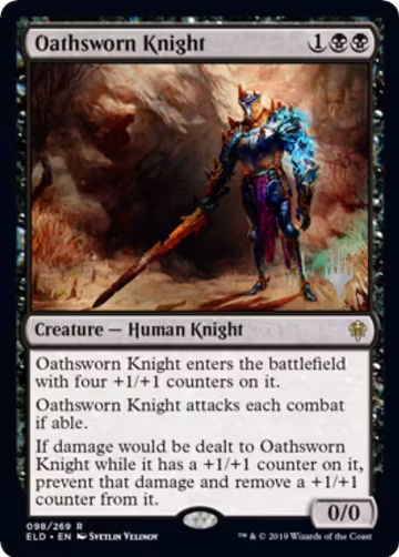 Oathsworn Knight (98), Promo Pack: Throne of Eldraine — Magic card price