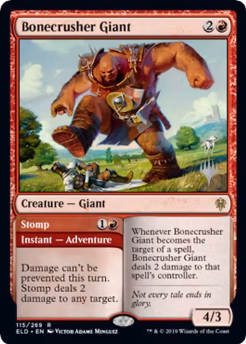 Bonecrusher Giant (115), Promo Pack: Throne of Eldraine — Magic card price