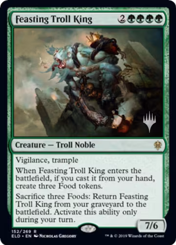 Feasting Troll King (152), Promo Pack: Throne of Eldraine — Magic card price