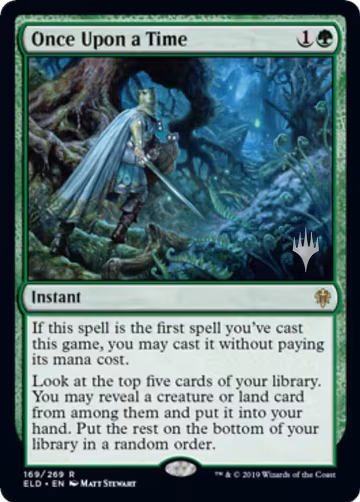 Once Upon a Time (169), Promo Pack: Throne of Eldraine — Magic card price