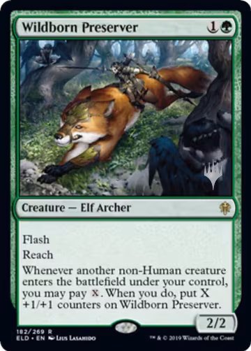 Wildborn Preserver (182), Promo Pack: Throne of Eldraine — Magic card price