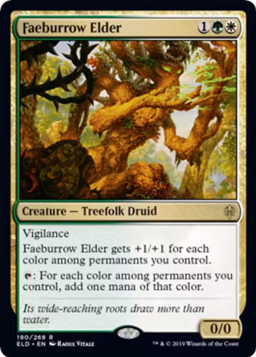 Faeburrow Elder (190), Promo Pack: Throne of Eldraine — Magic card price