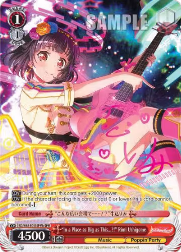 "In a Place as Big as This...?!" Rimi Ushigome (SPM) (B) (BD/W63-E059SPMb SPM), BanG Dream! Girls Band Party! Vol.2 — Weiß Schwarz card price