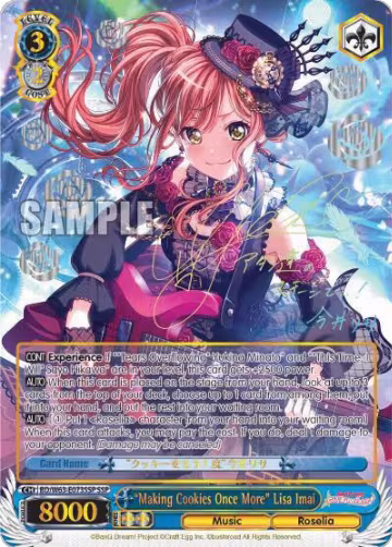 "Making Cookies Once More" Lisa Imai (SSP) (BD/W63-E073SSP SSP), BanG Dream! Girls Band Party! Vol.2 — Weiß Schwarz card price