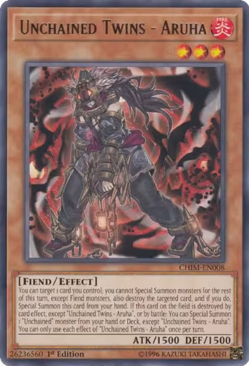 Unchained Twins - Aruha (CHIM-EN008), Chaos Impact — Yu-Gi-Oh! card price