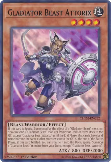 Gladiator Beast Attorix (CHIM-EN012), Chaos Impact — Yu-Gi-Oh! card price