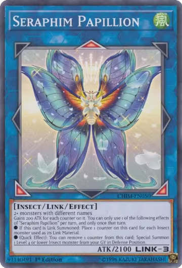Seraphim Papillion (CHIM-EN050), Chaos Impact — Yu-Gi-Oh! card price