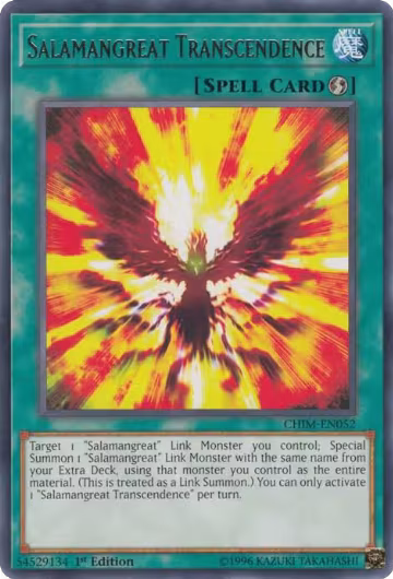 Salamangreat Transcendence (CHIM-EN052), Chaos Impact — Yu-Gi-Oh! card price