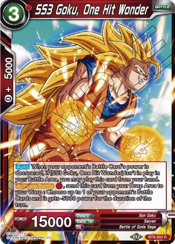 SS3 Goku, One Hit Wonder (BT8-003), Malicious Machinations — DB Super card price