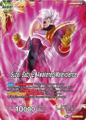 Super Baby 1 // Super Baby 2, Awakened Malevolence (BT8-067), Malicious Machinations — DB Super card price