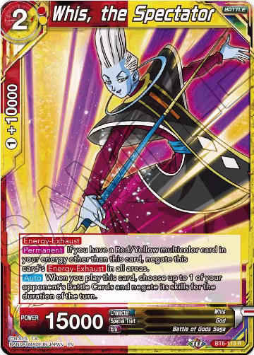 Whis, the Spectator (BT8-113), Malicious Machinations — DB Super card price