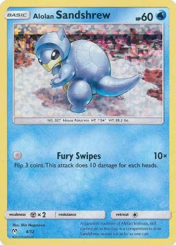 Alolan Sandshrew - 4/12 (004/012), McDonald's Promos 2019 — Pokémon card price