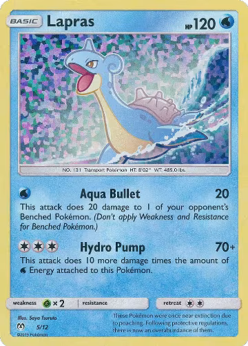 Lapras - 5/12 (005/012) — card price
