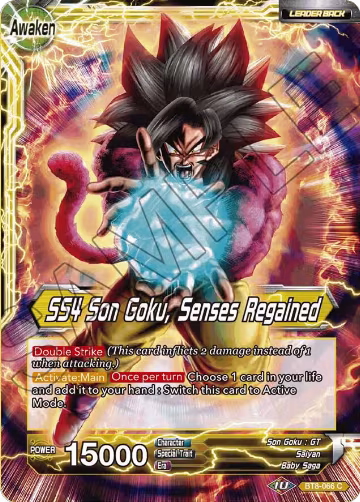 Son Goku & Pan // SS4 Son Goku, Senses Regained (BT8-066), Malicious Machinations — DB Super card price