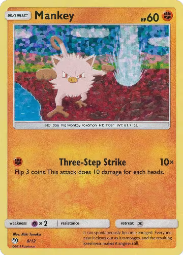 Mankey - 8/12 (008/012), McDonald's Promos 2019 — Pokémon card price