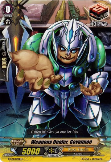 Weapons Dealer, Govannon (KAD1/008EN), Kero Kero Ace Pack — Vanguard card price