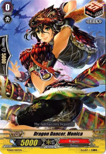 Dragon Dancer, Monica (KAD2/007EN), Kero Kero Ace Pack — Vanguard card price