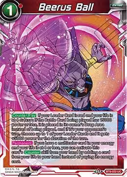 Beerus Ball (BT8-022), Malicious Machinations — DB Super card price