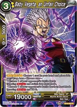 Baby Vegeta, an Unfair Choice (BT8-082), Malicious Machinations — DB Super card price
