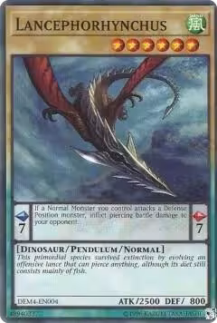 Lancephorhynchus (DEM4-EN004), Advanced Demo Deck Extra Pack — Yu-Gi-Oh! card price