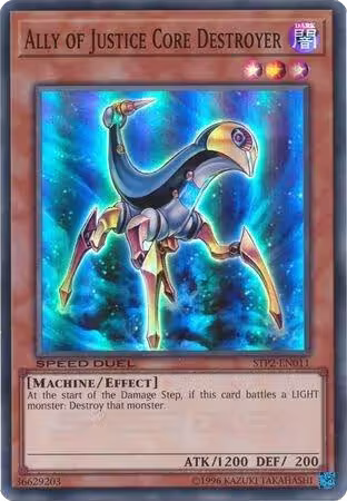 Ally of Justice Core Destroyer (STP2-EN011), Speed Duel: Tournament Pack 2 — Yu-Gi-Oh! card price