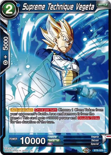 Supreme Technique Vegeta (BT8-029), Malicious Machinations — DB Super card price