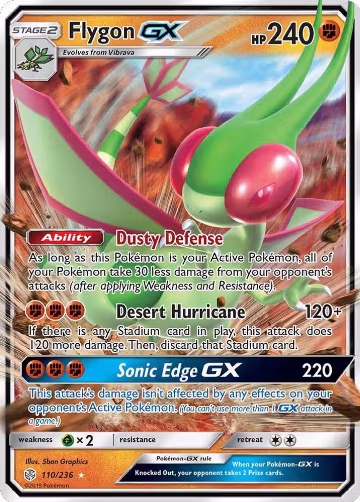 Flygon GX (110/236), SM - Cosmic Eclipse — Pokémon card price