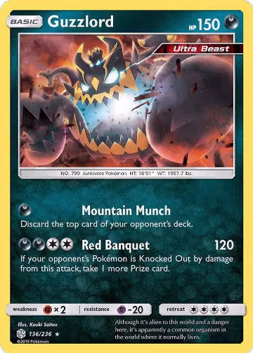 Guzzlord (136/236), SM - Cosmic Eclipse — Pokémon card price