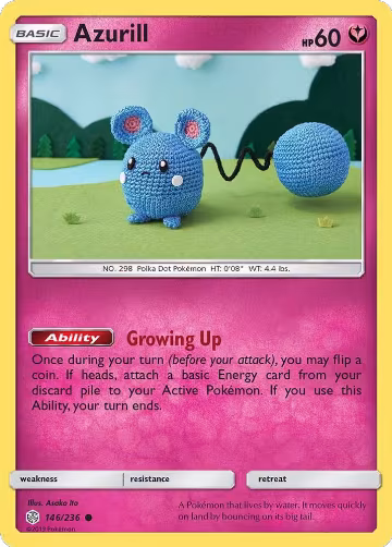 Azurill (146/236), SM - Cosmic Eclipse — Pokémon card price