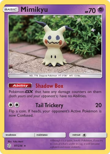Mimikyu (97) (97/236), SM - Cosmic Eclipse — Pokémon card price