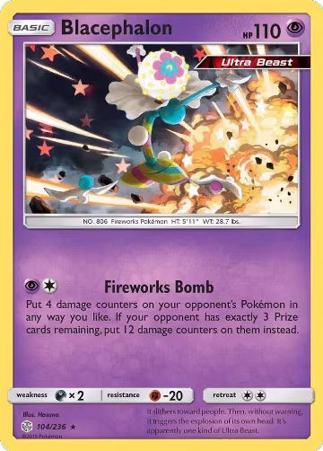 Blacephalon (104/236), SM - Cosmic Eclipse — Pokémon card price