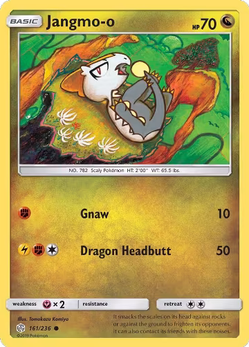 Jangmo-o - 161/236 (161/236), SM - Cosmic Eclipse — Pokémon card price