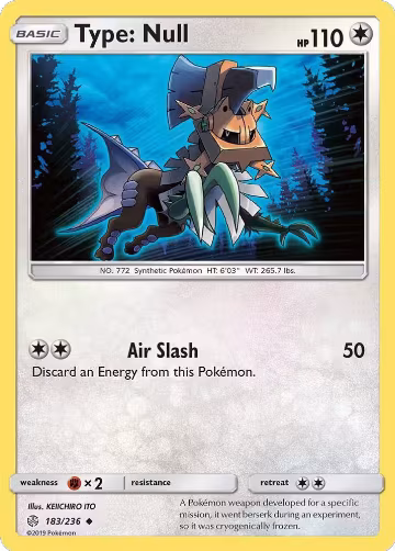 Type: Null (183/236), SM - Cosmic Eclipse — Pokémon card price