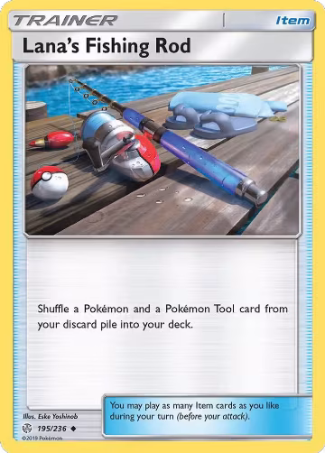 Lana's Fishing Rod (195/236), SM - Cosmic Eclipse — Pokémon card price