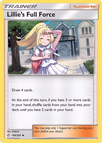 Lillie's Full Force (196/236), SM - Cosmic Eclipse — Pokémon card price