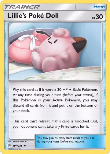 Lillie's Poke Doll (197/236), SM - Cosmic Eclipse — Pokémon card price