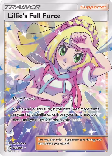 Lillie's Full Force (Full Art) (230/236), SM - Cosmic Eclipse — Pokémon card price