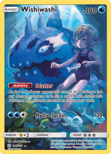 Wishiwashi (Secret) (240/236), SM - Cosmic Eclipse — Pokémon card price