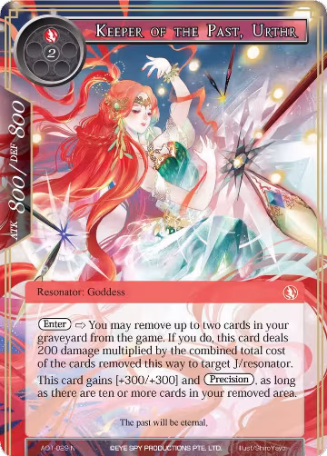 Keeper of the Past, Urthr (AO1-029), Alice Origin — Force of Will card price