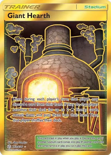 Giant Hearth (Secret) (263/236), SM - Cosmic Eclipse — Pokémon card price