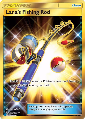 Lana's Fishing Rod (Secret) (266/236), SM - Cosmic Eclipse — Pokémon card price